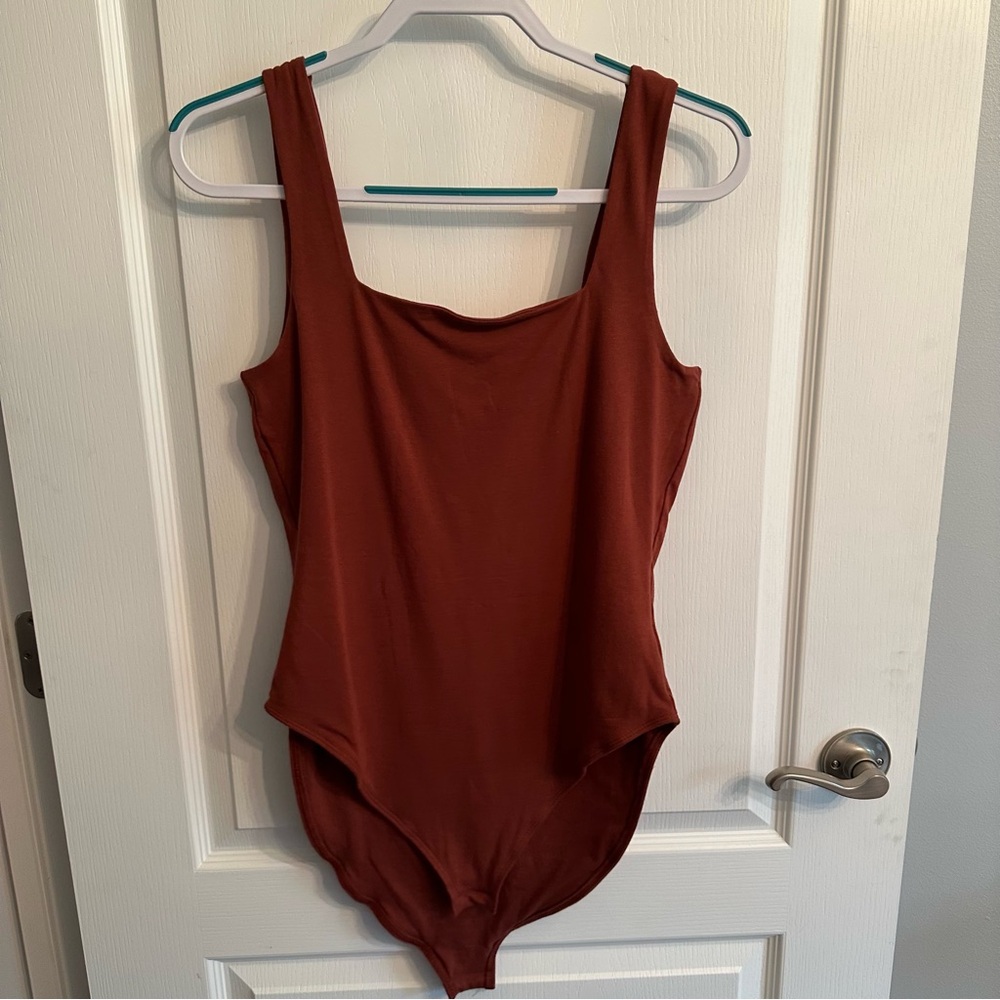 Old Navy Square Neck Body Suit - Rust - Large